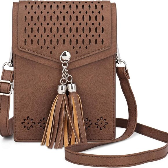 Womens Small Crossbody Bag For Woman, Tassel Wallet Purse,Gifts For Teenage Girl - Picture 1 of 7